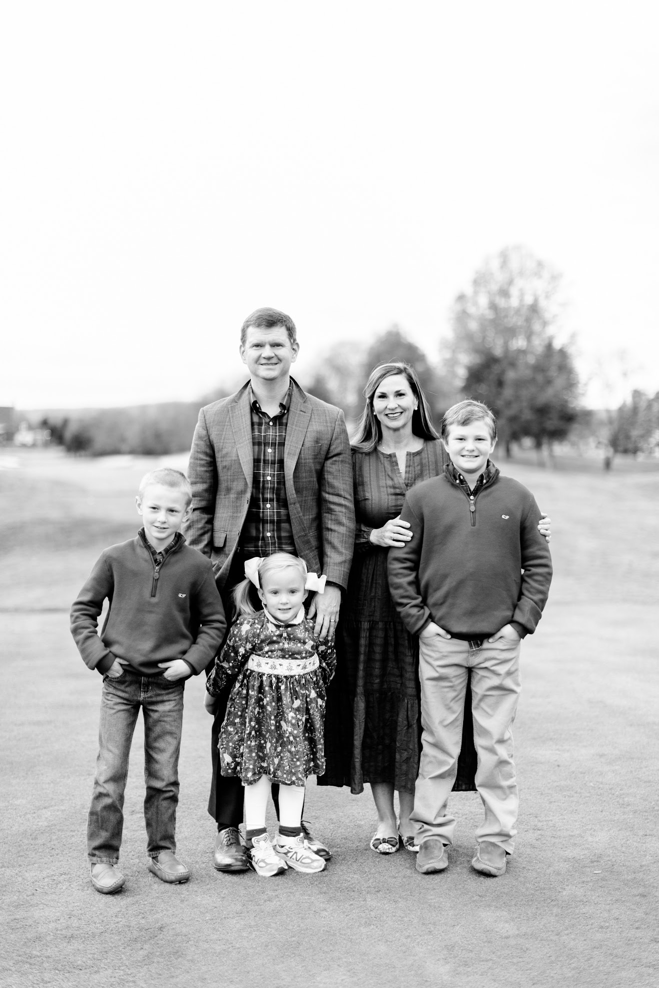 family on golf coures